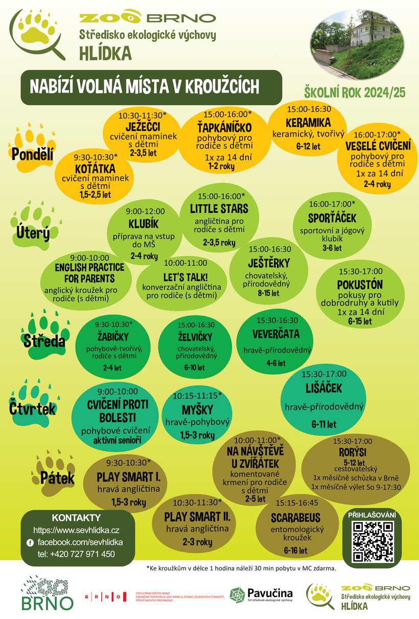 Nabídka kroužků 2024/25